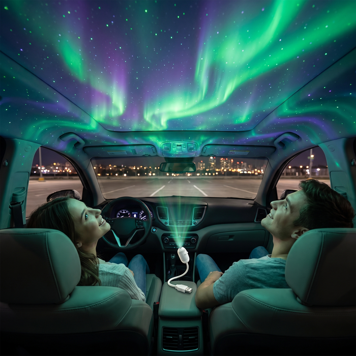 In the car too